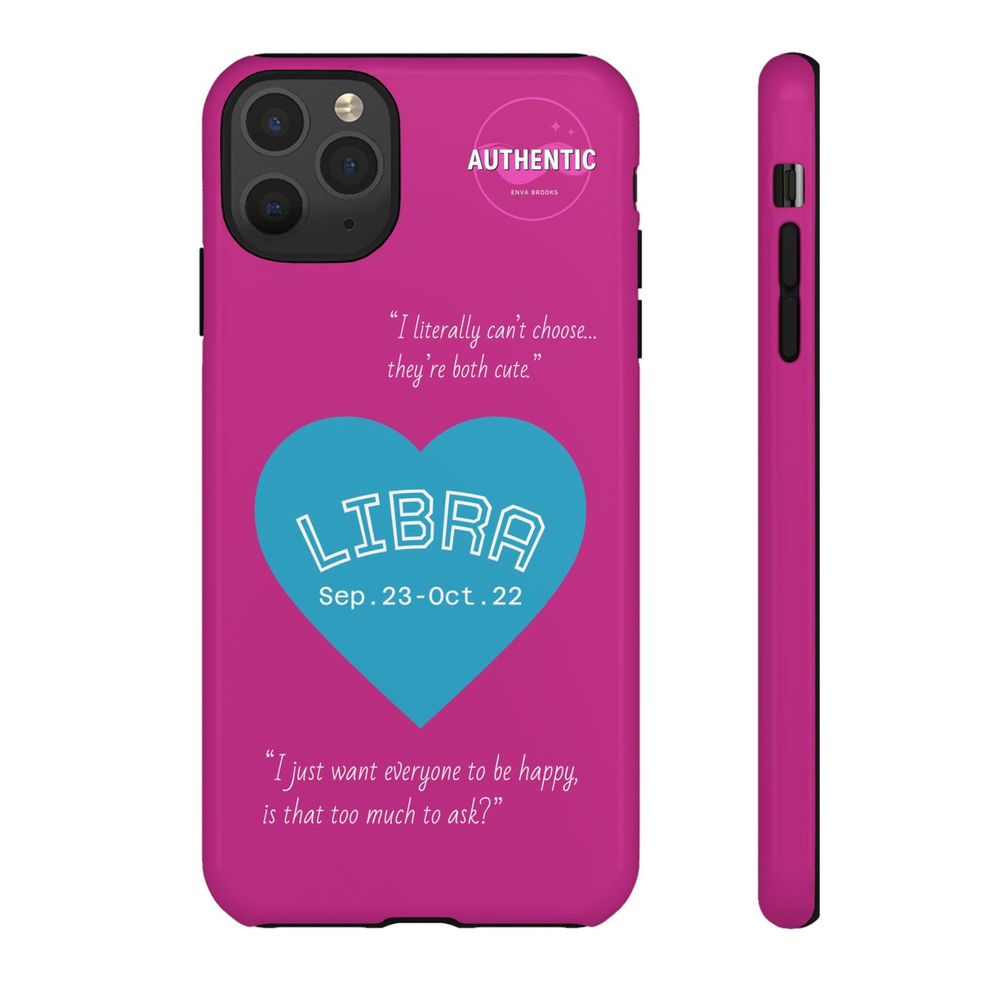Libra Phone Case - Zodiac Heart Design, Astrology Gift, Libra Season, Cute Phone Case, Birthday Gift for Her