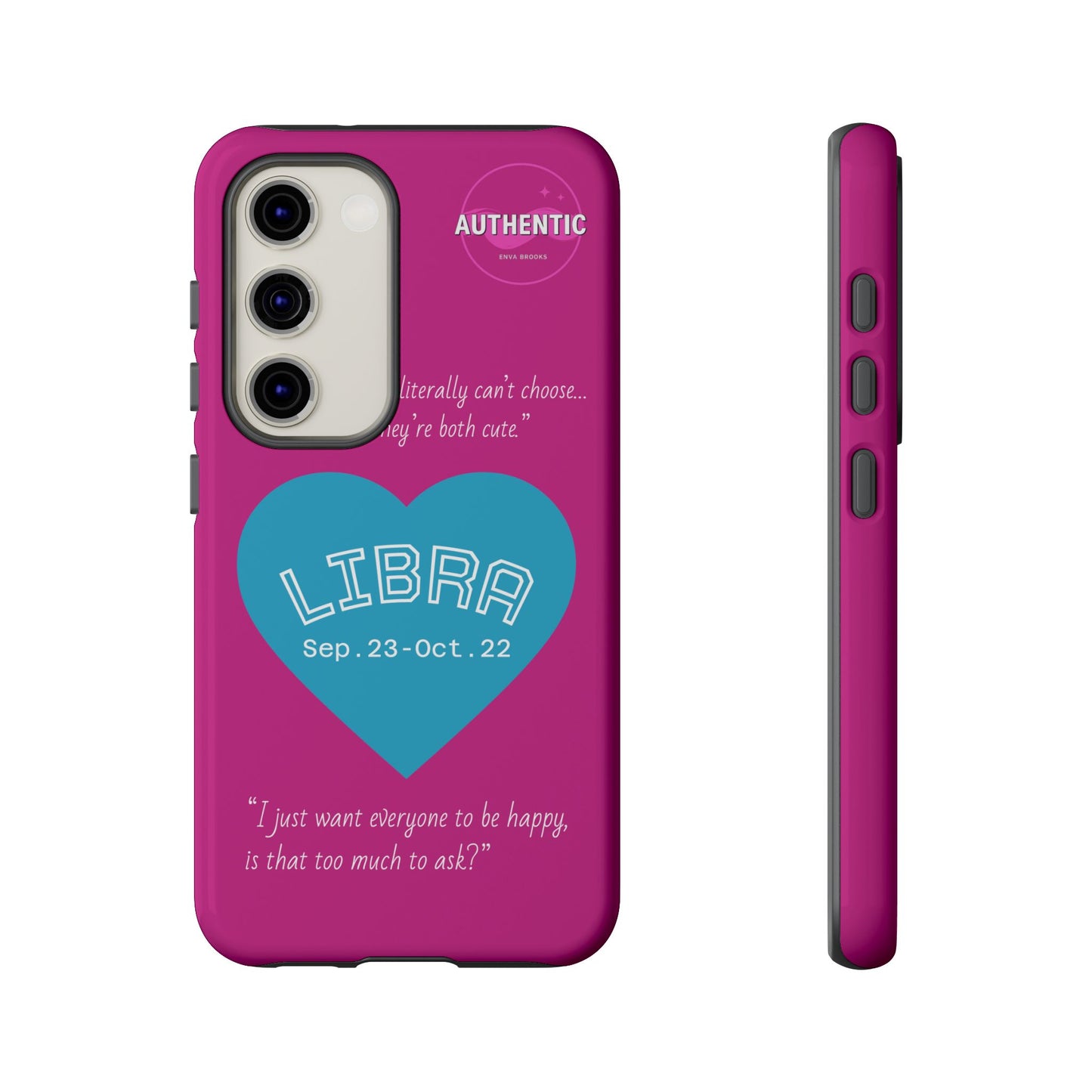 Libra Phone Case - Zodiac Heart Design, Astrology Gift, Libra Season, Cute Phone Case, Birthday Gift for Her