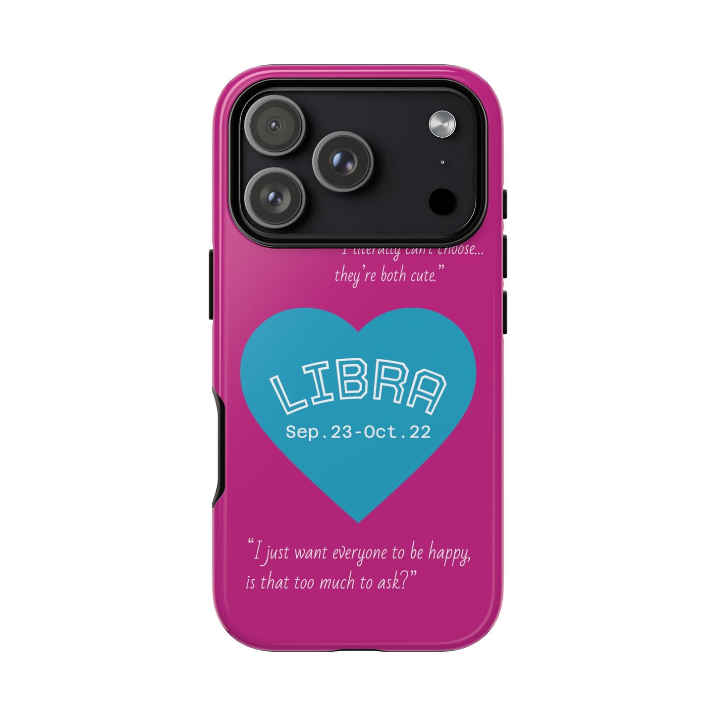 Libra Phone Case - Zodiac Heart Design, Astrology Gift, Libra Season, Cute Phone Case, Birthday Gift for Her