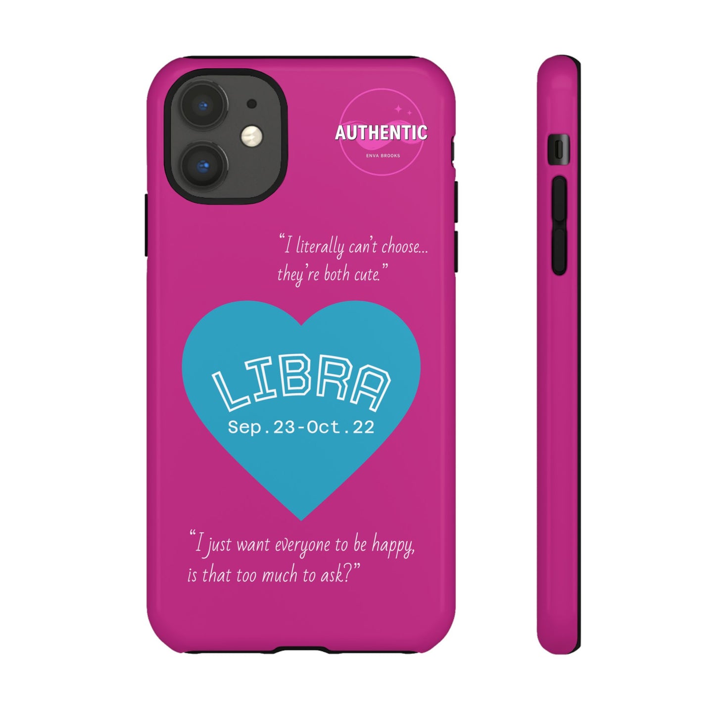 Libra Phone Case - Zodiac Heart Design, Astrology Gift, Libra Season, Cute Phone Case, Birthday Gift for Her