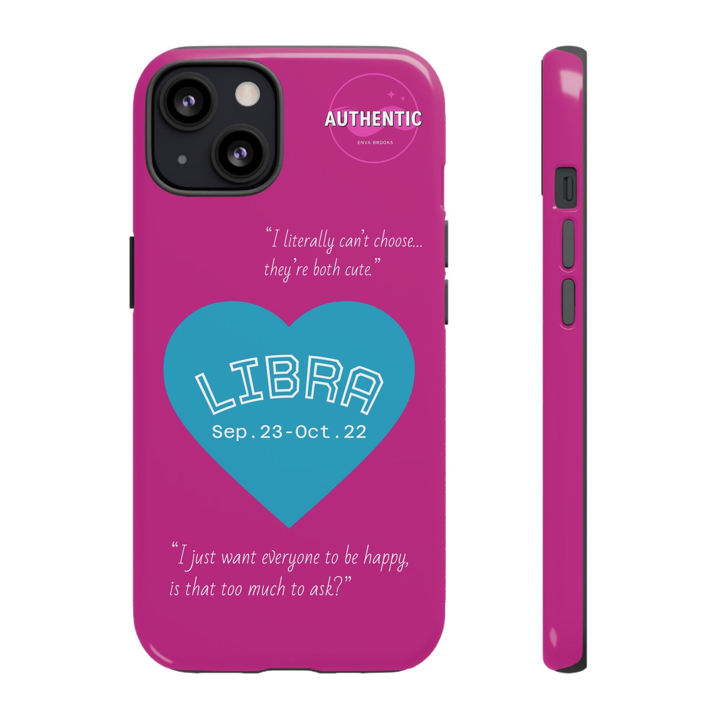 Libra Phone Case - Zodiac Heart Design, Astrology Gift, Libra Season, Cute Phone Case, Birthday Gift for Her