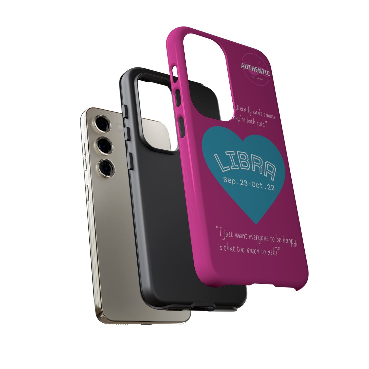 Libra Phone Case - Zodiac Heart Design, Astrology Gift, Libra Season, Cute Phone Case, Birthday Gift for Her