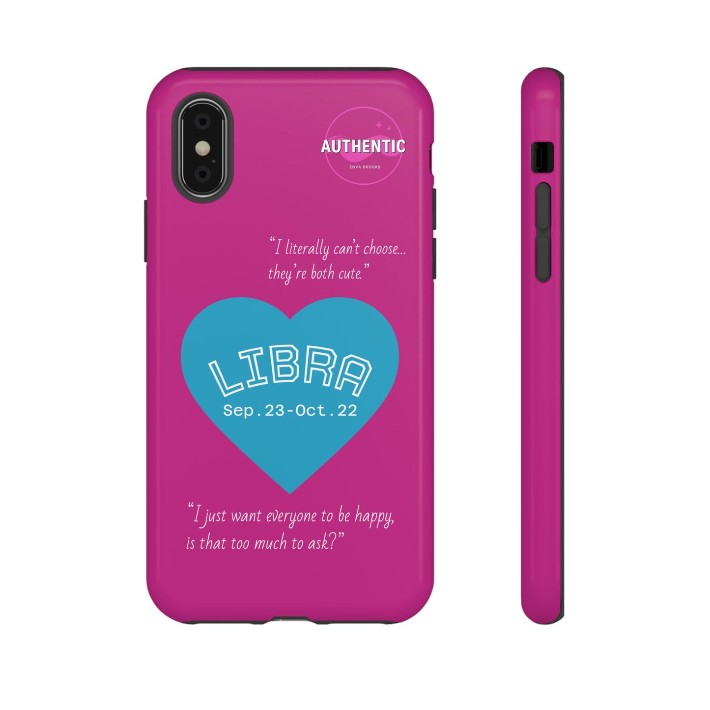Libra Phone Case - Zodiac Heart Design, Astrology Gift, Libra Season, Cute Phone Case, Birthday Gift for Her