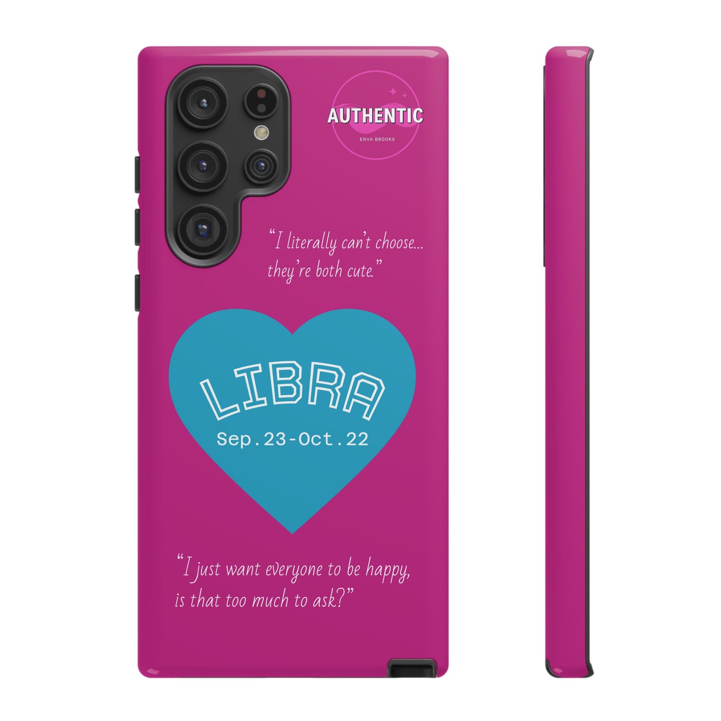Libra Phone Case - Zodiac Heart Design, Astrology Gift, Libra Season, Cute Phone Case, Birthday Gift for Her