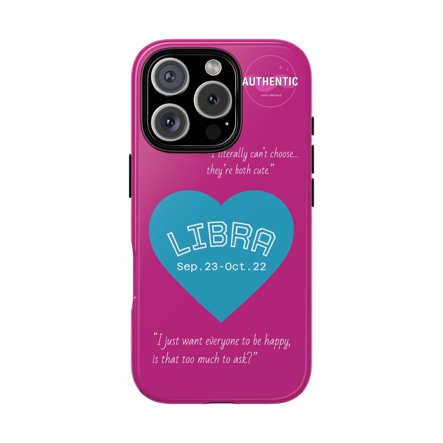 Libra Phone Case - Zodiac Heart Design, Astrology Gift, Libra Season, Cute Phone Case, Birthday Gift for Her