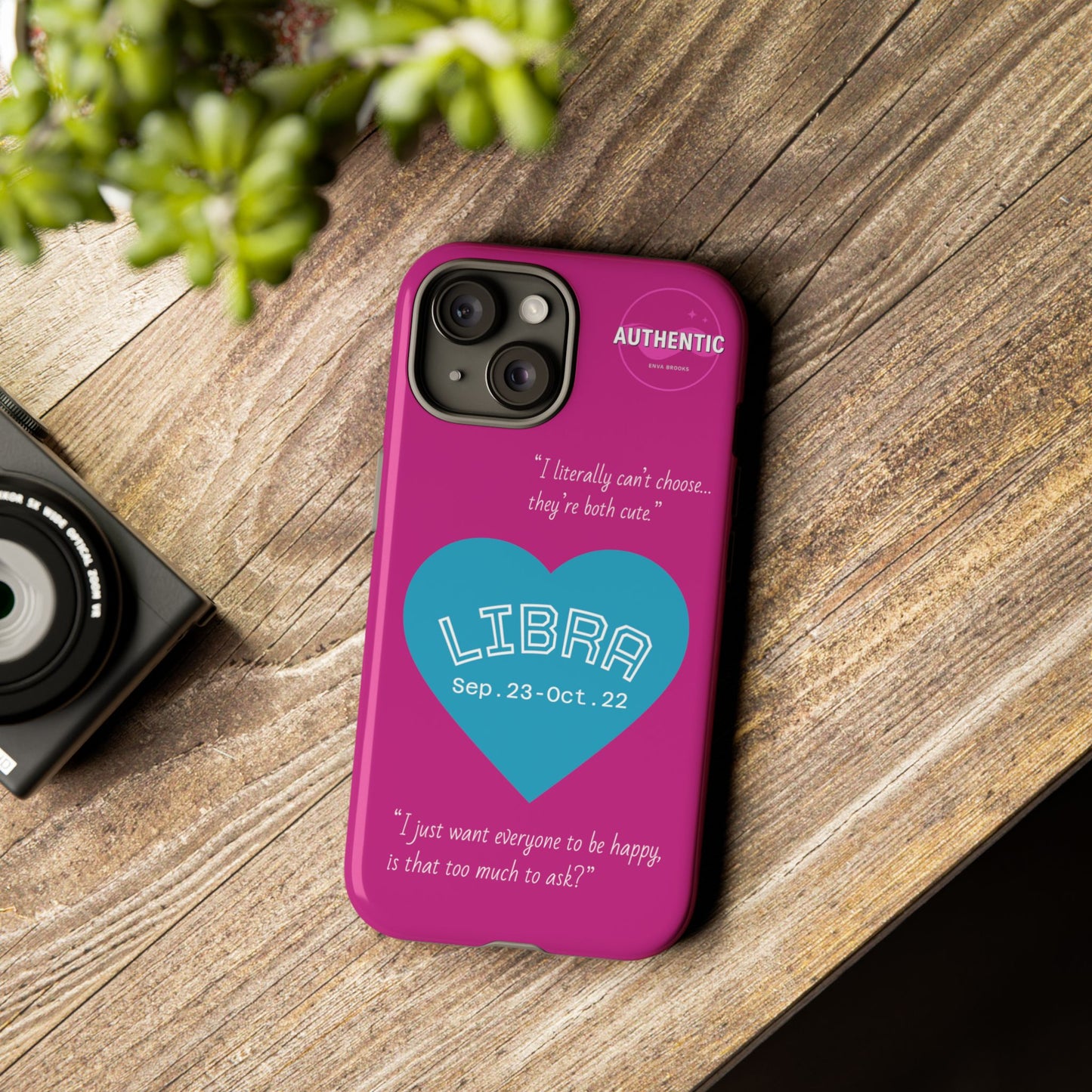 Libra Phone Case - Zodiac Heart Design, Astrology Gift, Libra Season, Cute Phone Case, Birthday Gift for Her