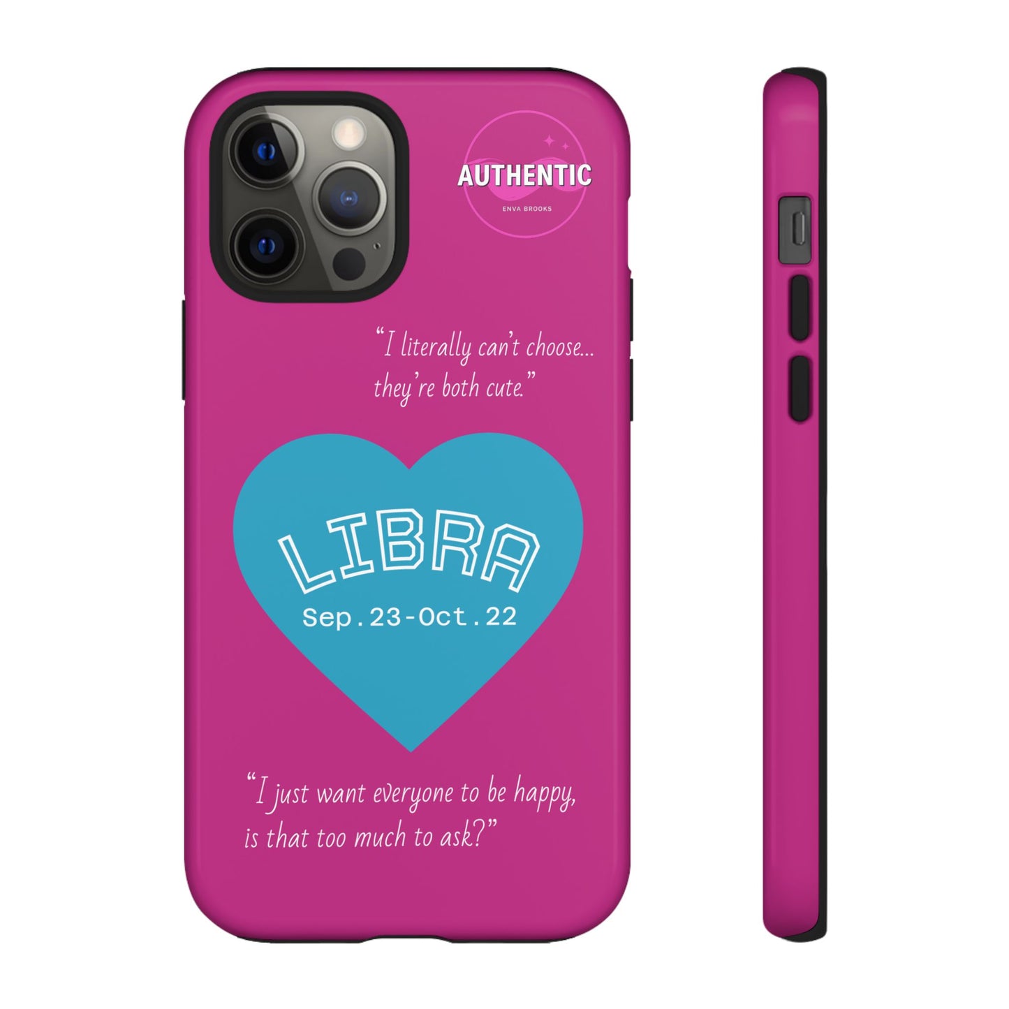Libra Phone Case - Zodiac Heart Design, Astrology Gift, Libra Season, Cute Phone Case, Birthday Gift for Her