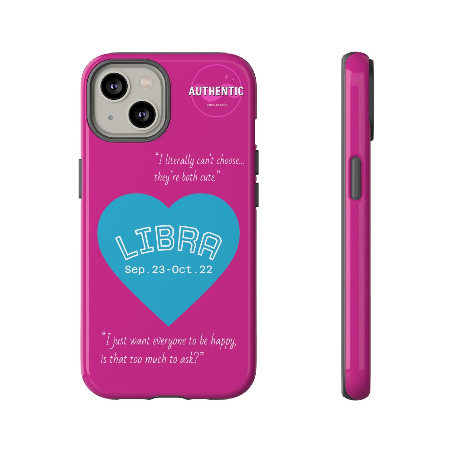 Libra Phone Case - Zodiac Heart Design, Astrology Gift, Libra Season, Cute Phone Case, Birthday Gift for Her