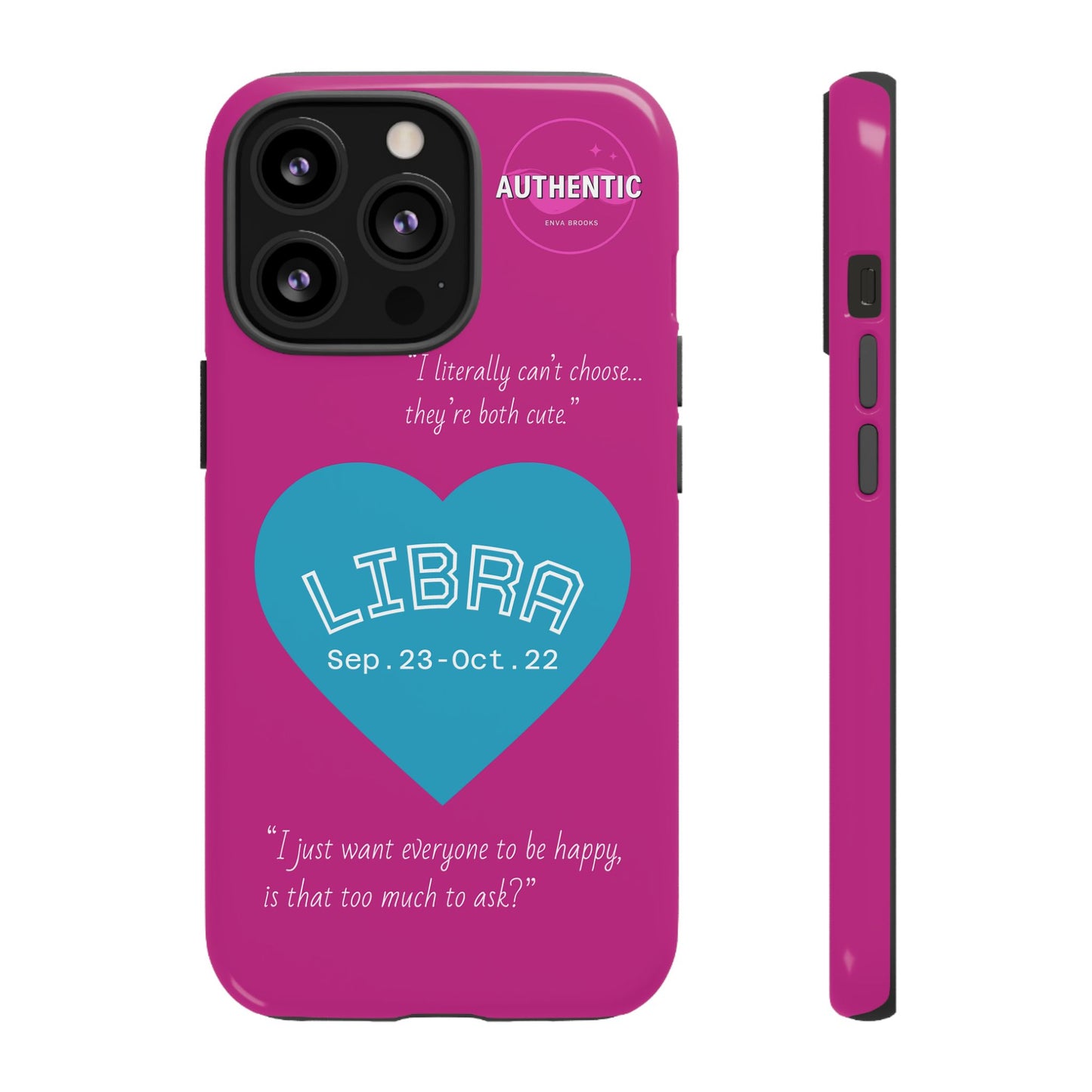 Libra Phone Case - Zodiac Heart Design, Astrology Gift, Libra Season, Cute Phone Case, Birthday Gift for Her