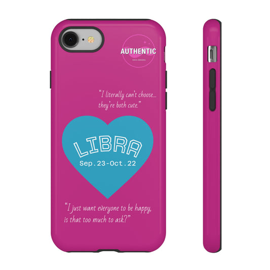 Libra Phone Case - Zodiac Heart Design, Astrology Gift, Libra Season, Cute Phone Case, Birthday Gift for Her