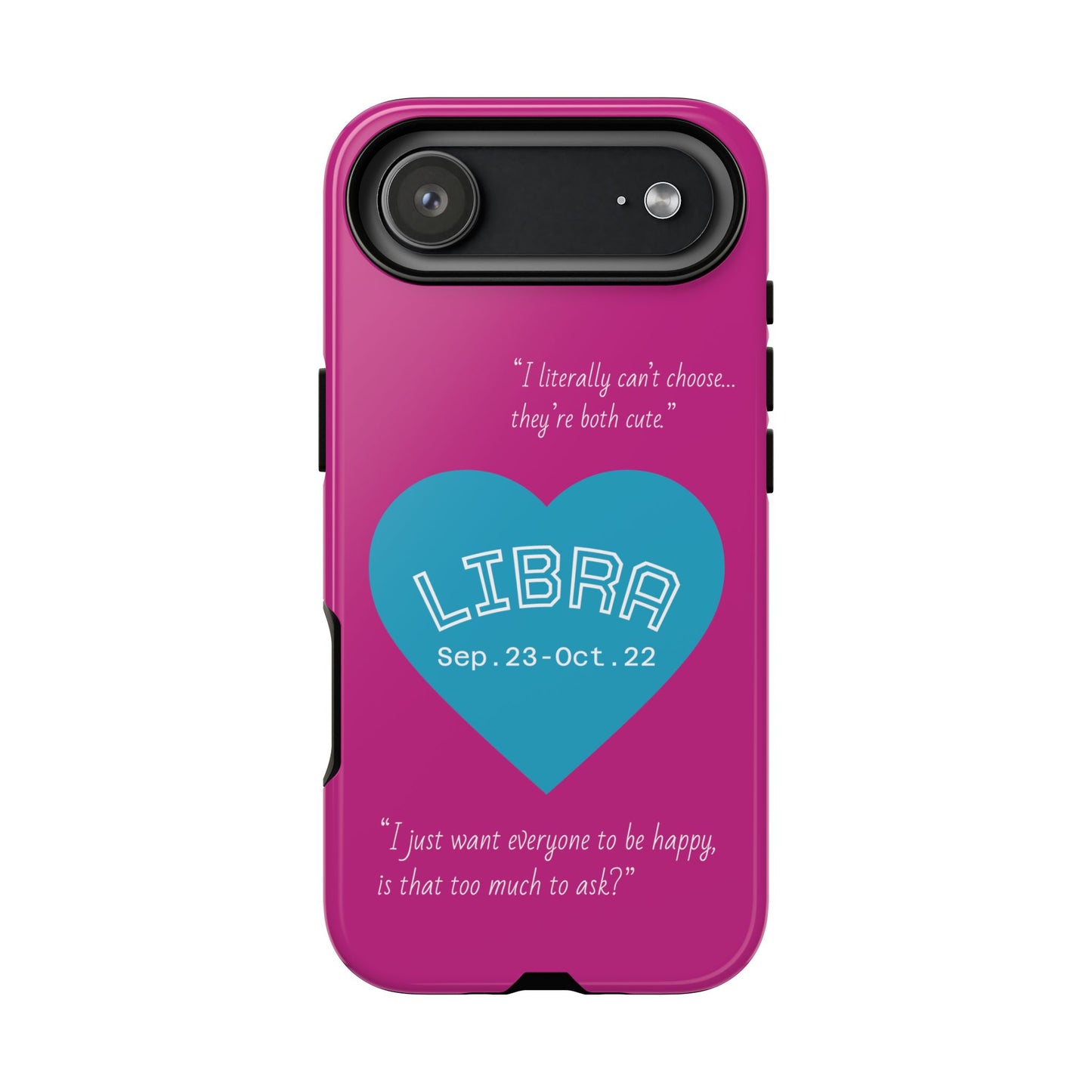 Libra Phone Case - Zodiac Heart Design, Astrology Gift, Libra Season, Cute Phone Case, Birthday Gift for Her