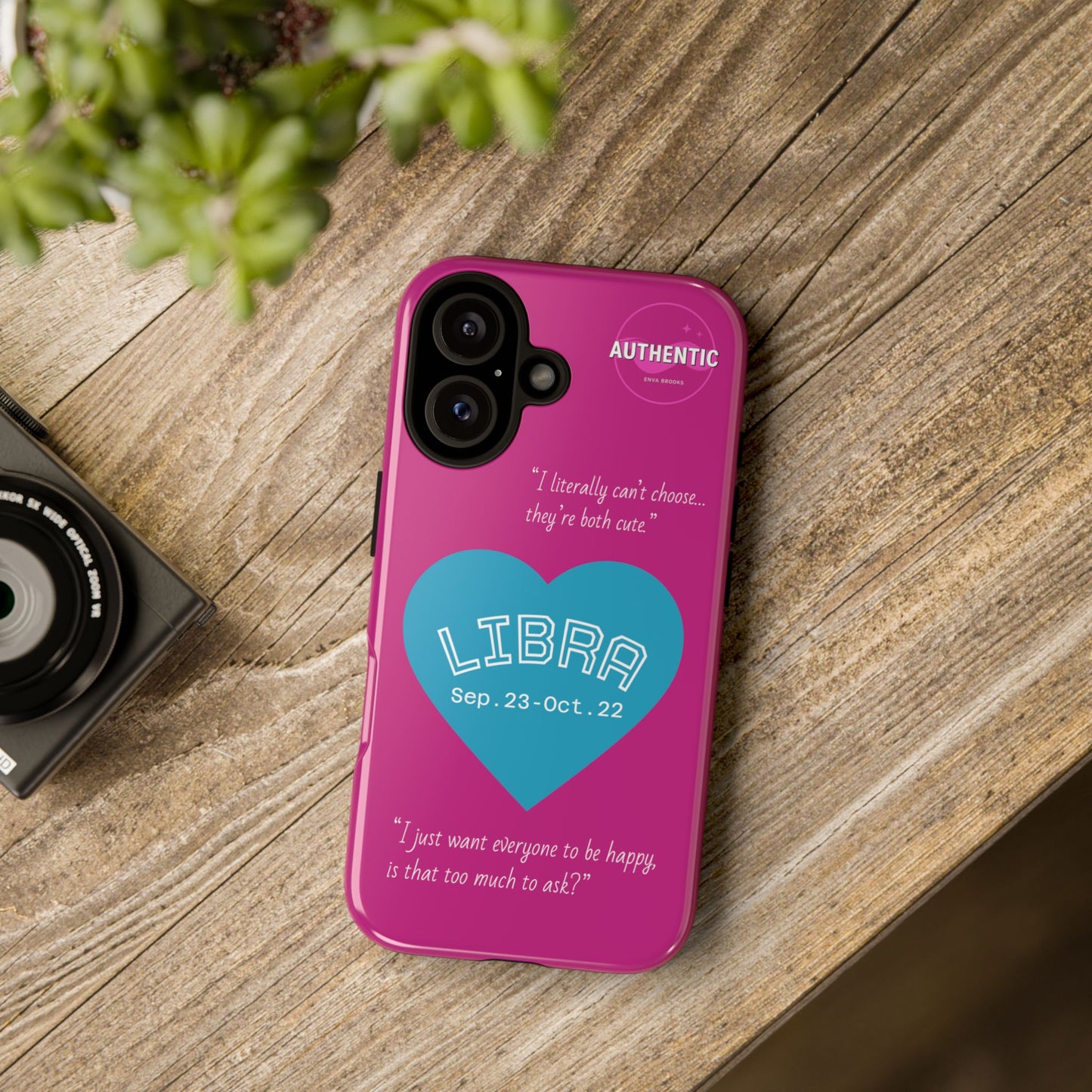 Libra Phone Case - Zodiac Heart Design, Astrology Gift, Libra Season, Cute Phone Case, Birthday Gift for Her