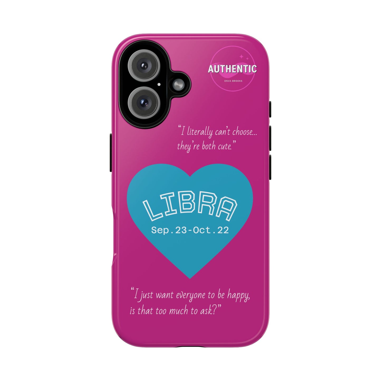 Libra Phone Case - Zodiac Heart Design, Astrology Gift, Libra Season, Cute Phone Case, Birthday Gift for Her