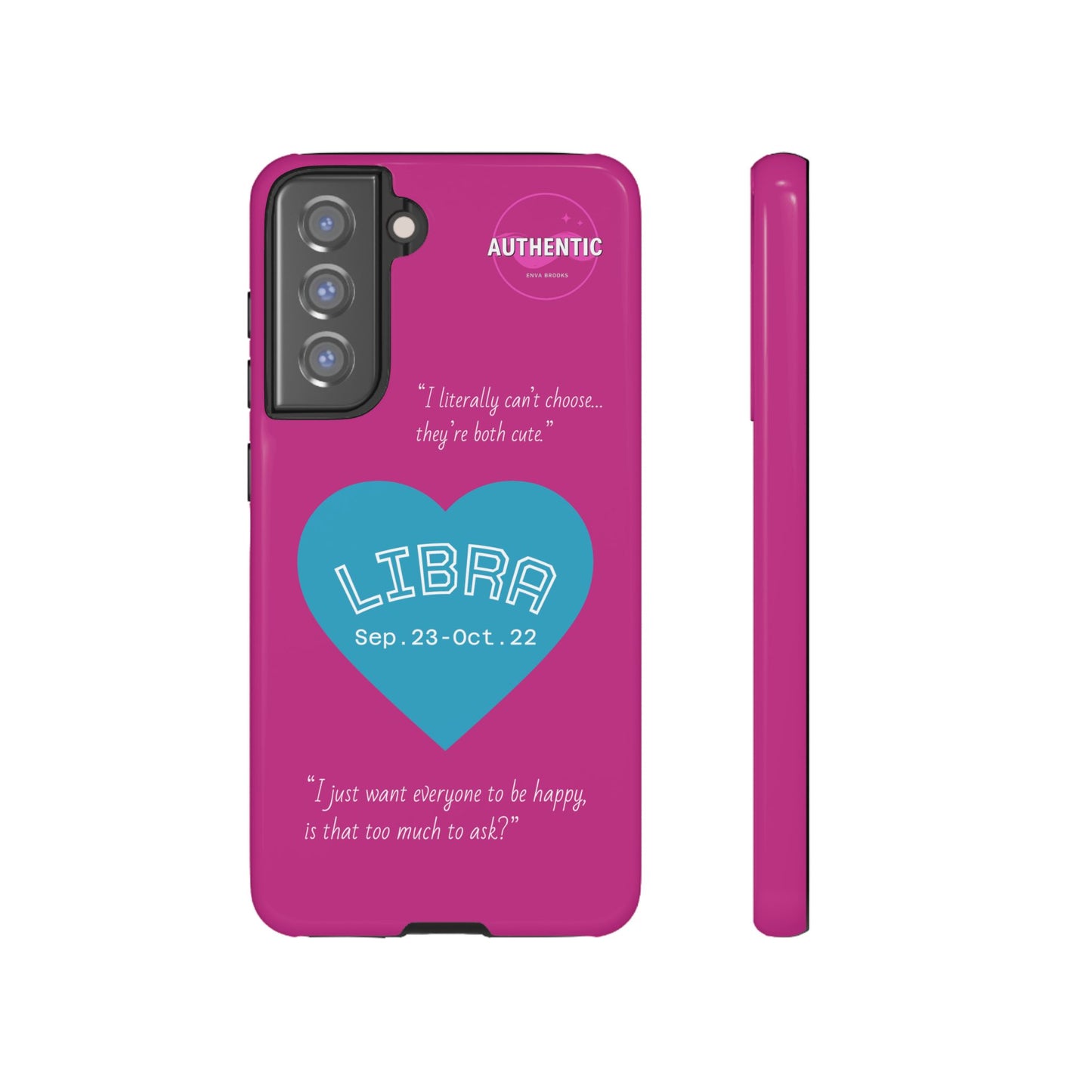 Libra Phone Case - Zodiac Heart Design, Astrology Gift, Libra Season, Cute Phone Case, Birthday Gift for Her