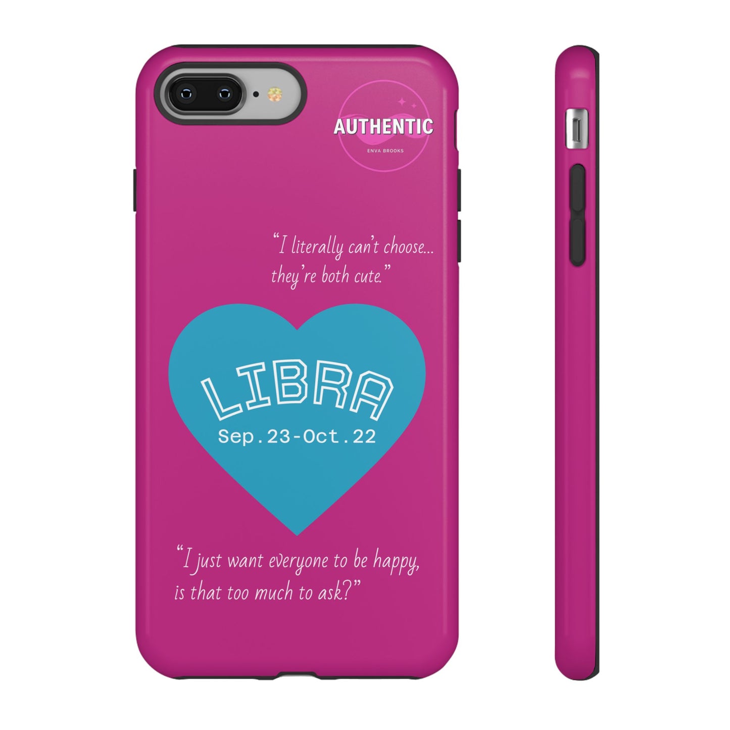 Libra Phone Case - Zodiac Heart Design, Astrology Gift, Libra Season, Cute Phone Case, Birthday Gift for Her