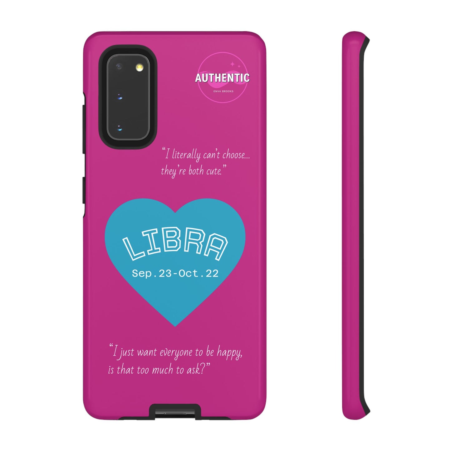 Libra Phone Case - Zodiac Heart Design, Astrology Gift, Libra Season, Cute Phone Case, Birthday Gift for Her