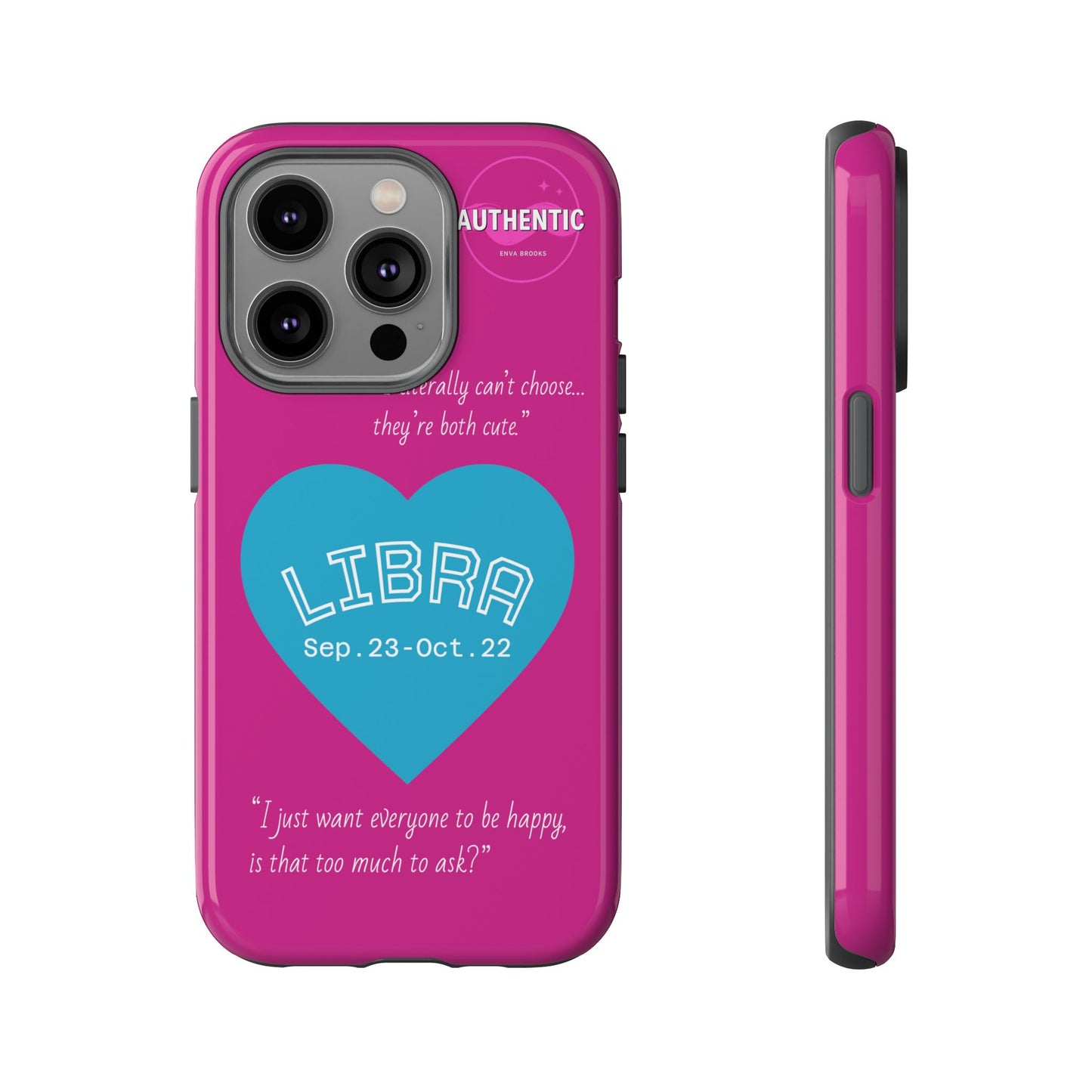 Libra Phone Case - Zodiac Heart Design, Astrology Gift, Libra Season, Cute Phone Case, Birthday Gift for Her