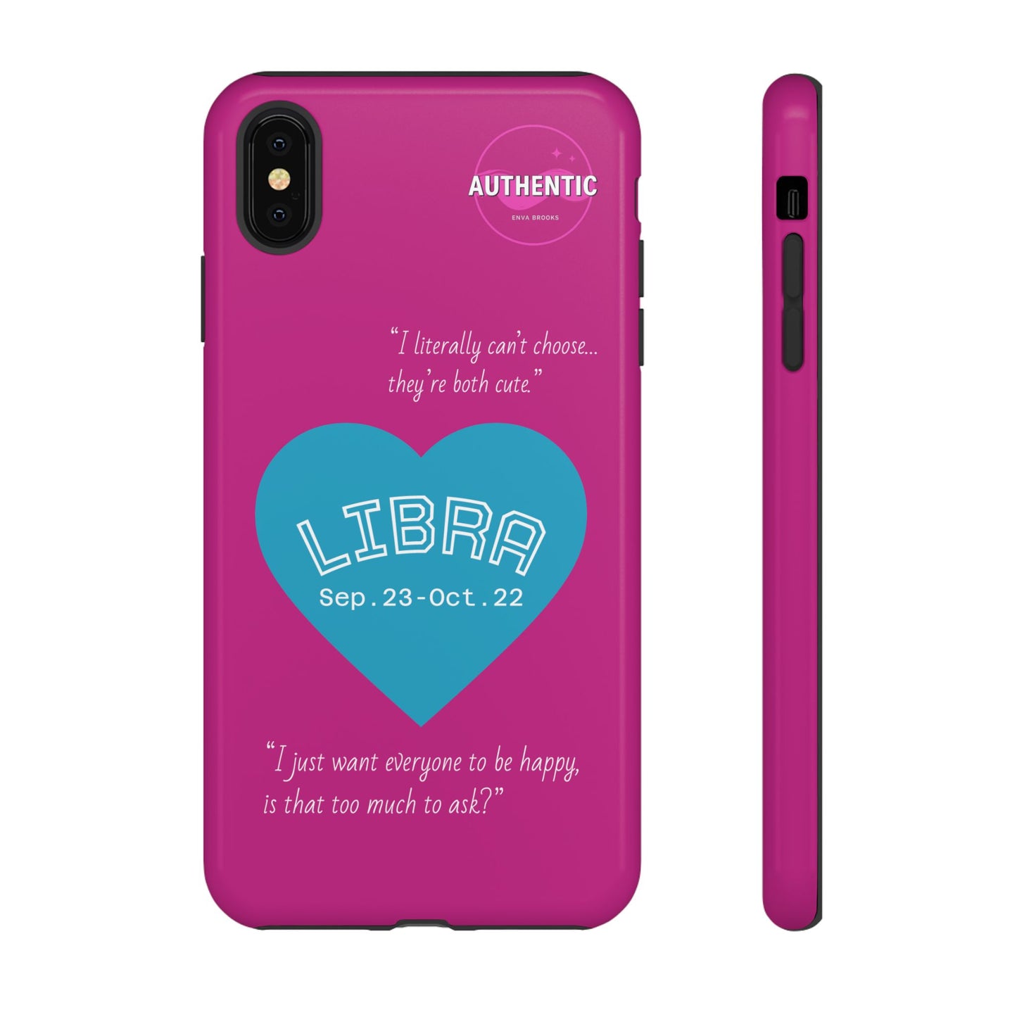 Libra Phone Case - Zodiac Heart Design, Astrology Gift, Libra Season, Cute Phone Case, Birthday Gift for Her